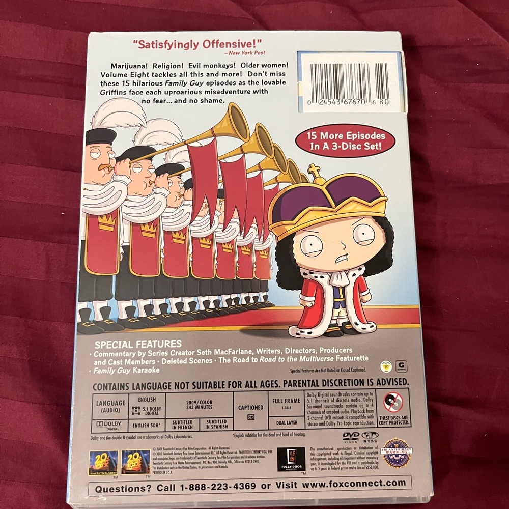 5-Piece Family Guy DVD Bundle - Vol 1, 4, 6, 8 & Partial Terms of Endearment - Picture 8 of 13